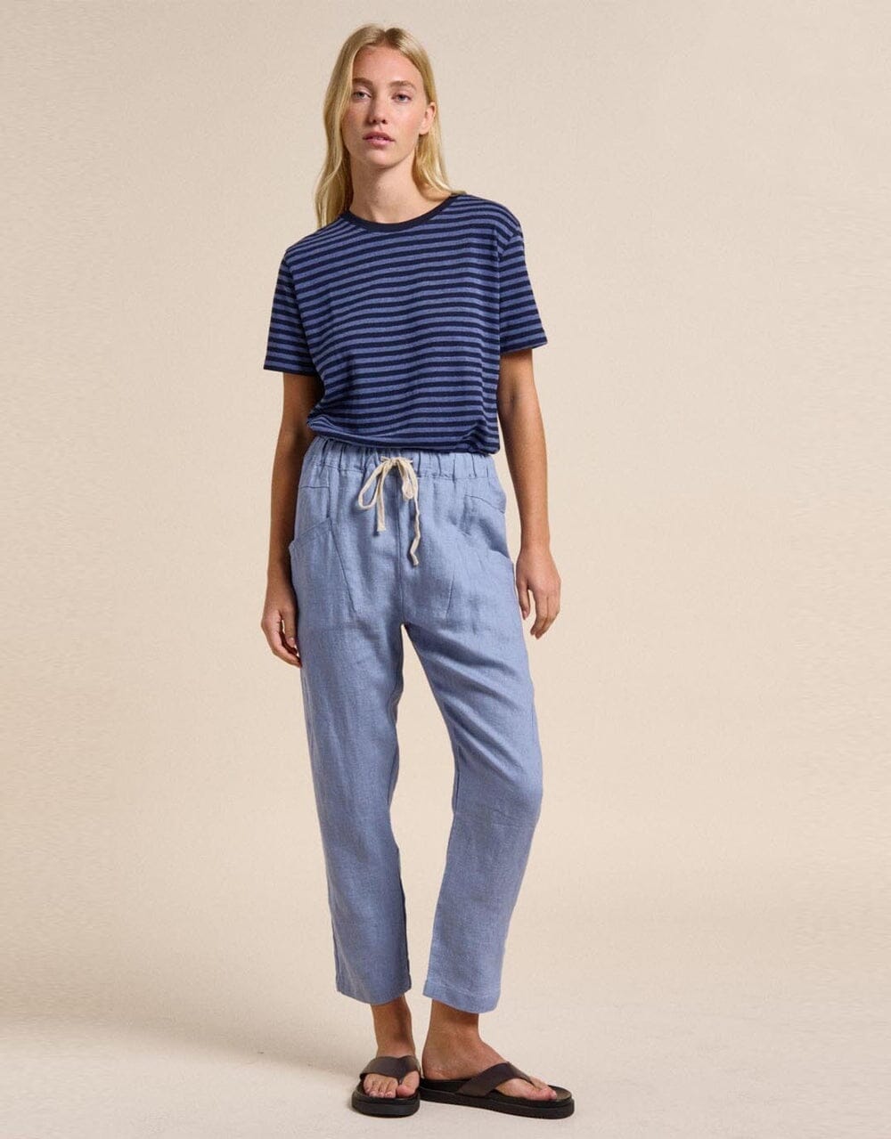 LITTLE LIES Luxe Pants - Nantucket Blue PANTS - Zabecca Living