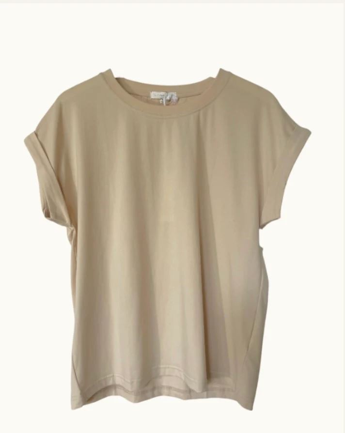 LITTLE LIES Rhodes Tee - Nude Tee - Zabecca Living