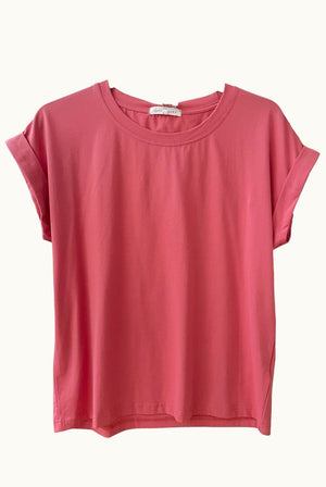 LITTLE LIES Rhodes Tee - Raspberry Tee - Zabecca Living