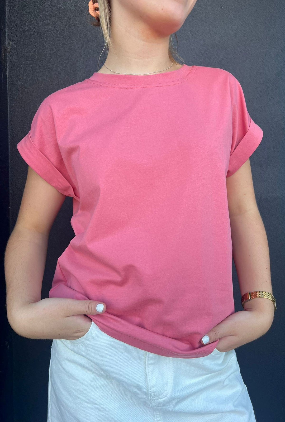 LITTLE LIES Rhodes Tee - Raspberry Tee - Zabecca Living