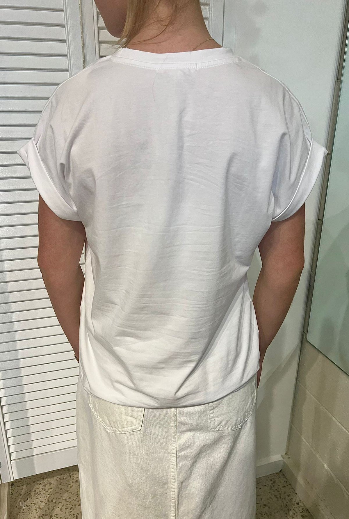 LITTLE LIES Rhodes Tee - White Tee - Zabecca Living