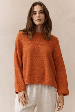LITTLE LIES Rowie Jumper - Burnt Orange General - Zabecca Living