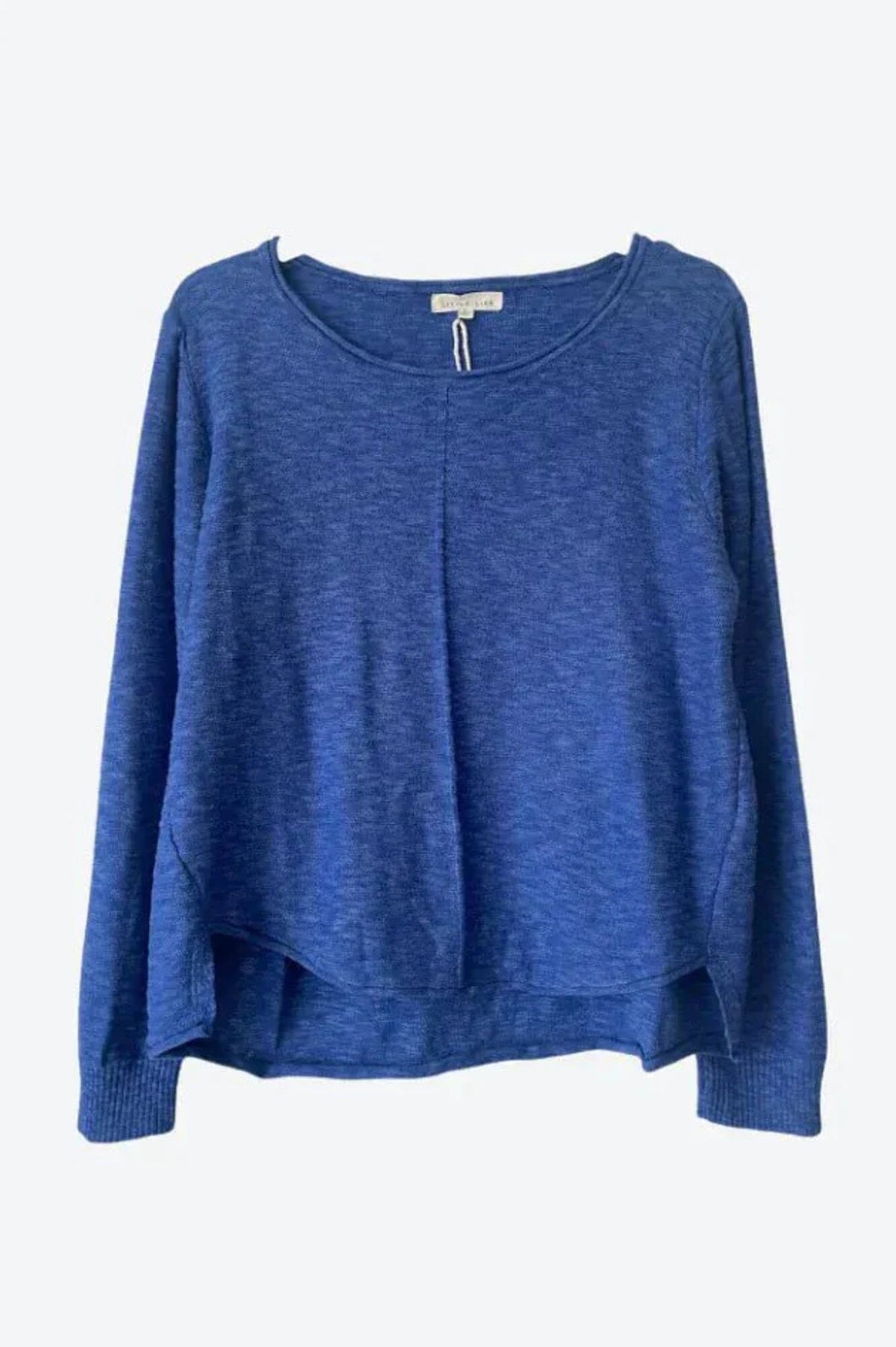 LITTLE LIES Sacha Top - Blue Jumpers + Knitwear - Zabecca Living