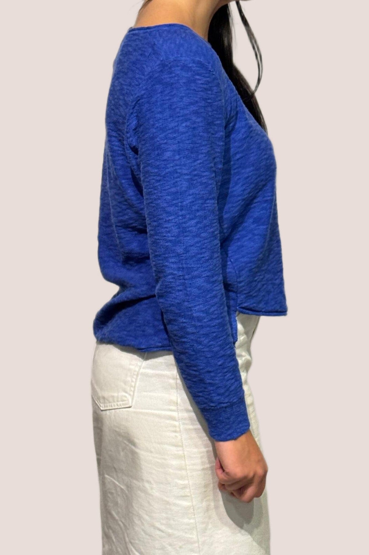 LITTLE LIES Sacha Top - Blue Jumpers + Knitwear - Zabecca Living