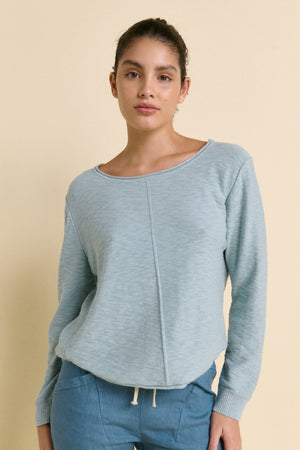 LITTLE LIES Sacha Top - Duck Egg Jumpers + Knitwear - Zabecca Living