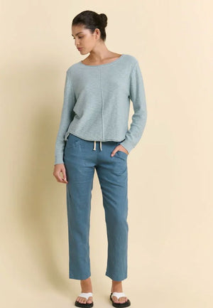 LITTLE LIES Sacha Top - Duck Egg Jumpers + Knitwear - Zabecca Living