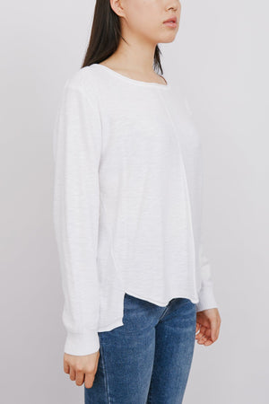 LITTLE LIES Sacha Top - White Jumpers + Knitwear - Zabecca Living