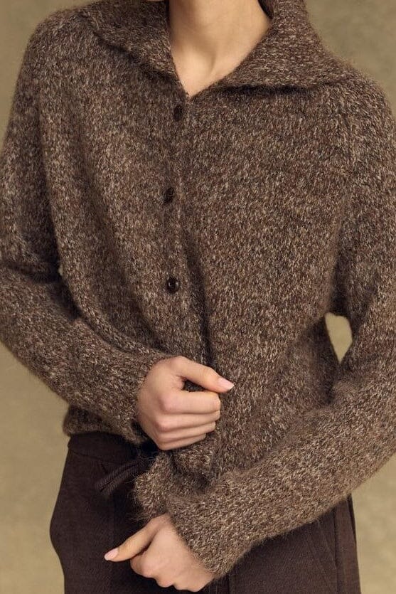 LITTLE LIES Sidney Button Up Cardigan - Espresso Jumpers + Knitwear - Zabecca Living