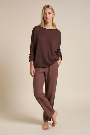 LITTLE LIES Spring Knit - Chocolate Jumpers + Knitwear - Zabecca Living