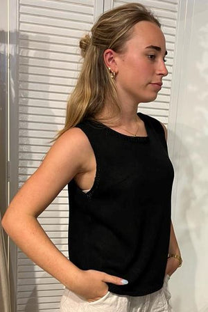 LITTLE LIES Spring Tank - Black Tank - Zabecca Living
