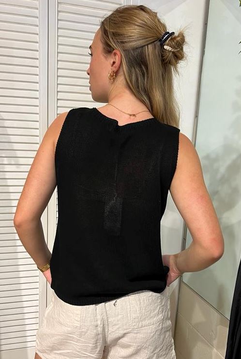 LITTLE LIES Spring Tank - Black Tank - Zabecca Living
