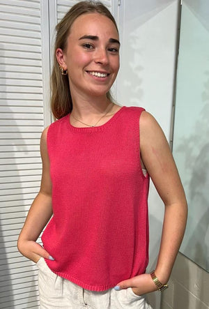 LITTLE LIES Spring Tank - Pink Tank - Zabecca Living