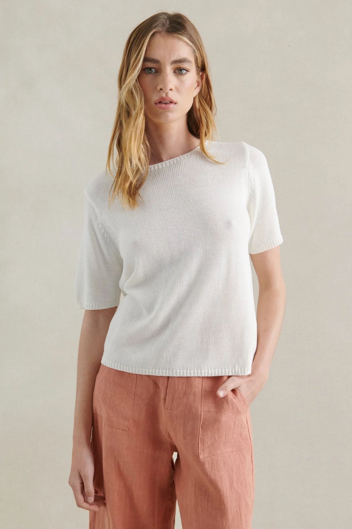 LITTLE LIES Summer Tee - White Jumpers + Knitwear - Zabecca Living