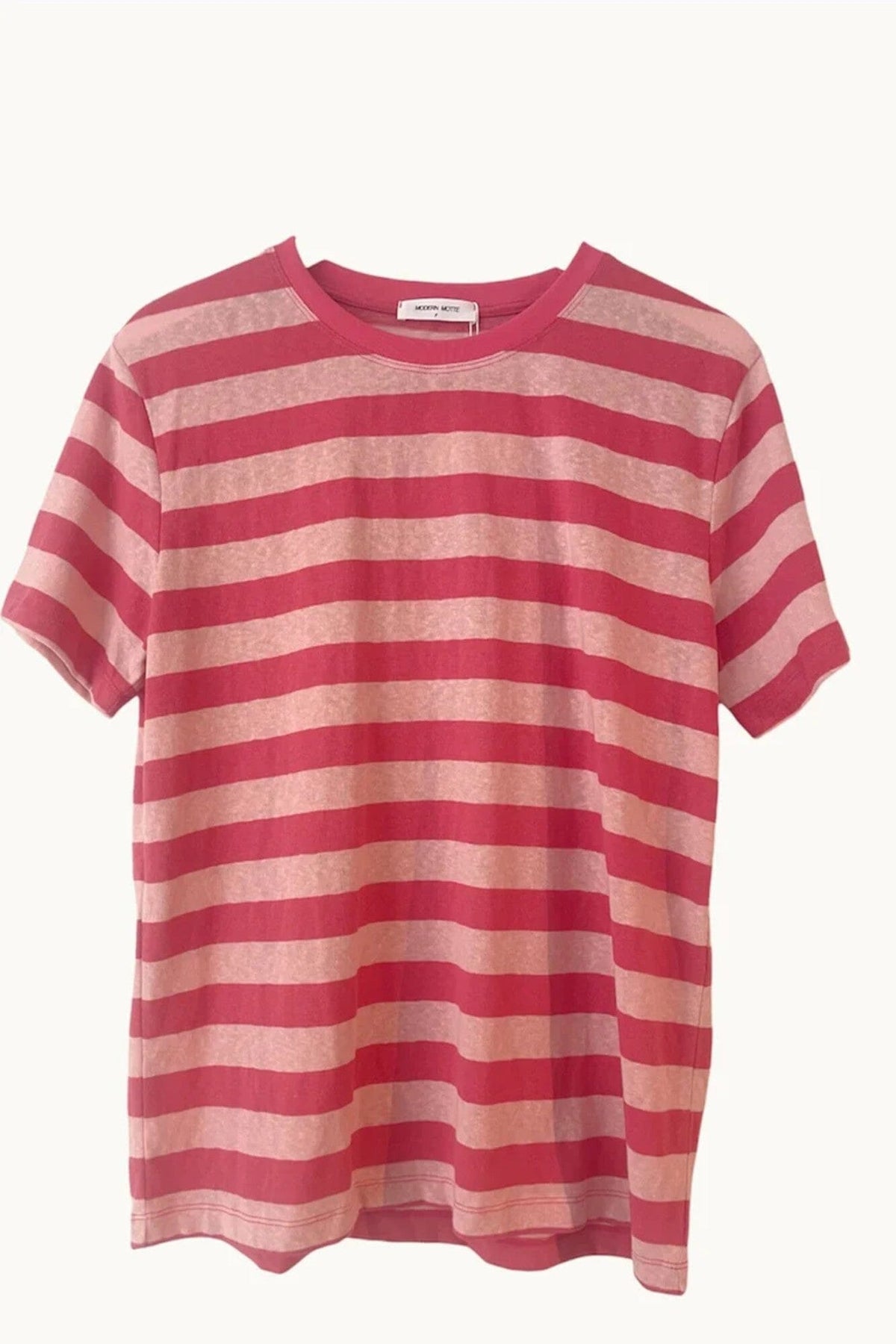 LITTLE LIES Tilly Tee - Pink Stripe Tee - Zabecca Living