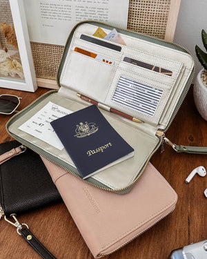 LOUENHIDE Arabella Travel Wallet - Black WALLET - Zabecca Living