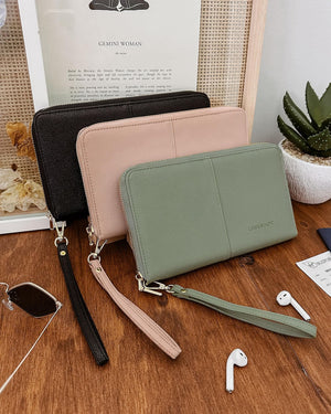 LOUENHIDE Arabella Travel Wallet - Sage Green WALLET - Zabecca Living
