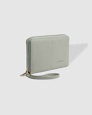 LOUENHIDE Arabella Travel Wallet - Sage Green WALLET - Zabecca Living