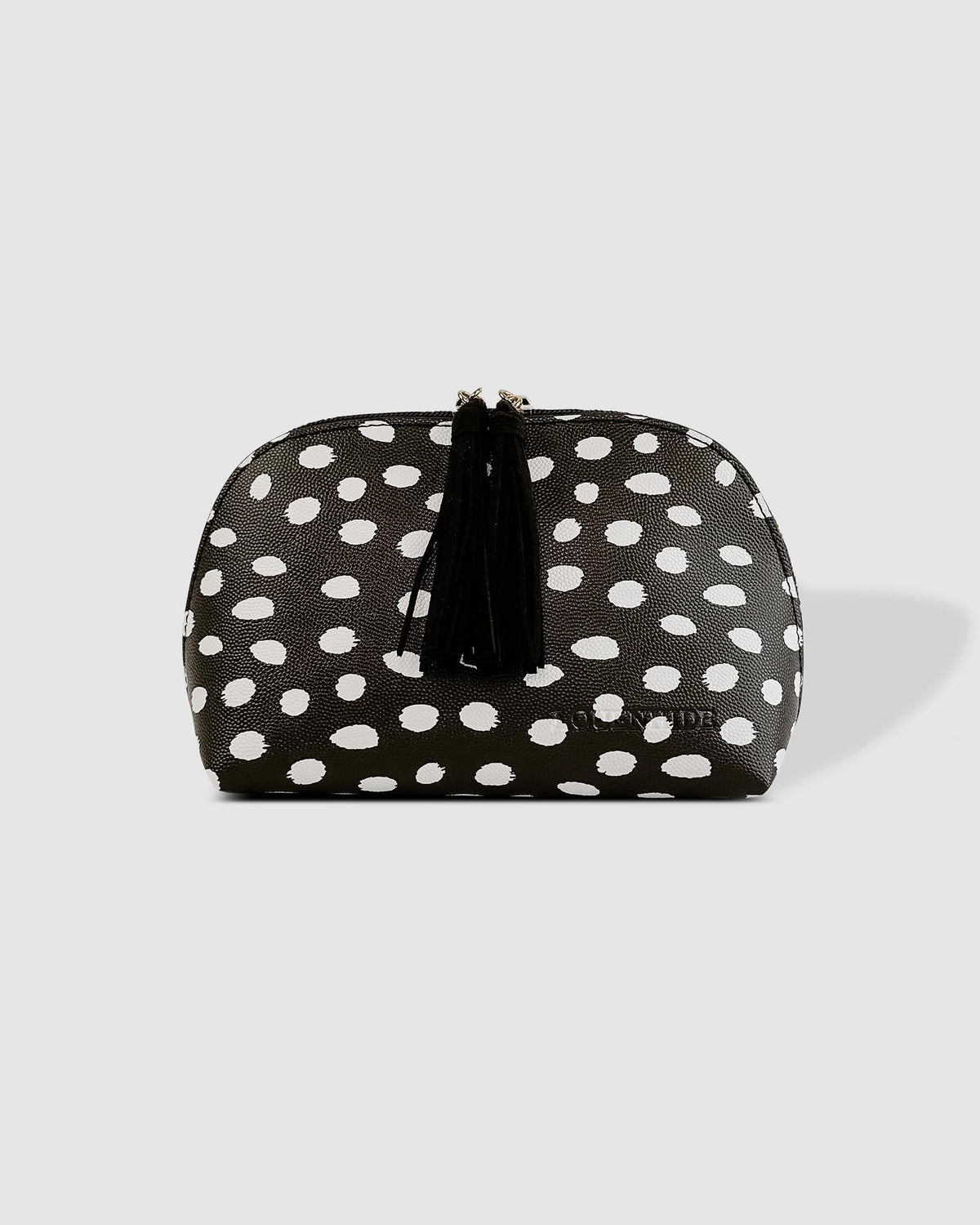 LOUENHIDE Baby Audrey Makeup Bag - Black & White Spot COSMETIC BAG - Zabecca Living