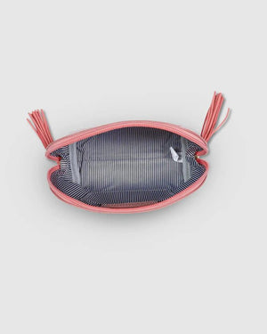 LOUENHIDE Baby Audrey Makeup Bag - Chevron Peach COSMETIC BAG - Zabecca Living