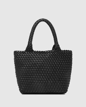 LOUENHIDE Baby Cruiser Woven Tote Bag - Black HANDBAG - Zabecca Living