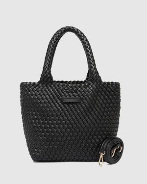 LOUENHIDE Baby Cruiser Woven Tote Bag - Black HANDBAG - Zabecca Living