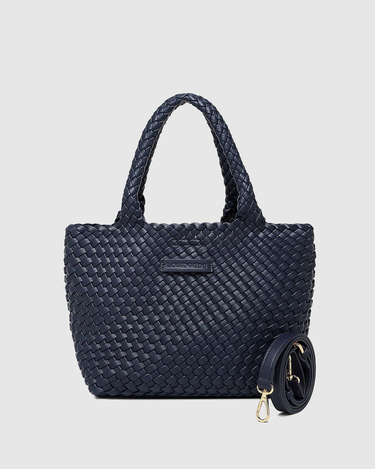 LOUENHIDE Baby Cruiser Woven Tote Bag - Navy HANDBAG - Zabecca Living