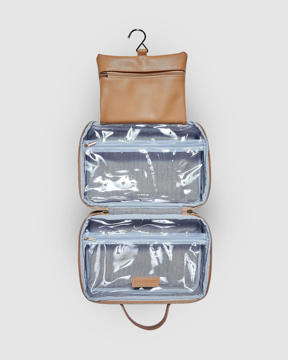 LOUENHIDE Baby Emma Travel Case - Camel toiletry bag - Zabecca Living