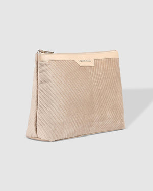 LOUENHIDE Bessie Pouch - Velvet Malt toiletry bag - Zabecca Living