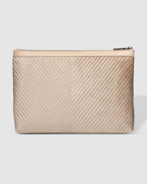 LOUENHIDE Bessie Pouch - Velvet Malt toiletry bag - Zabecca Living