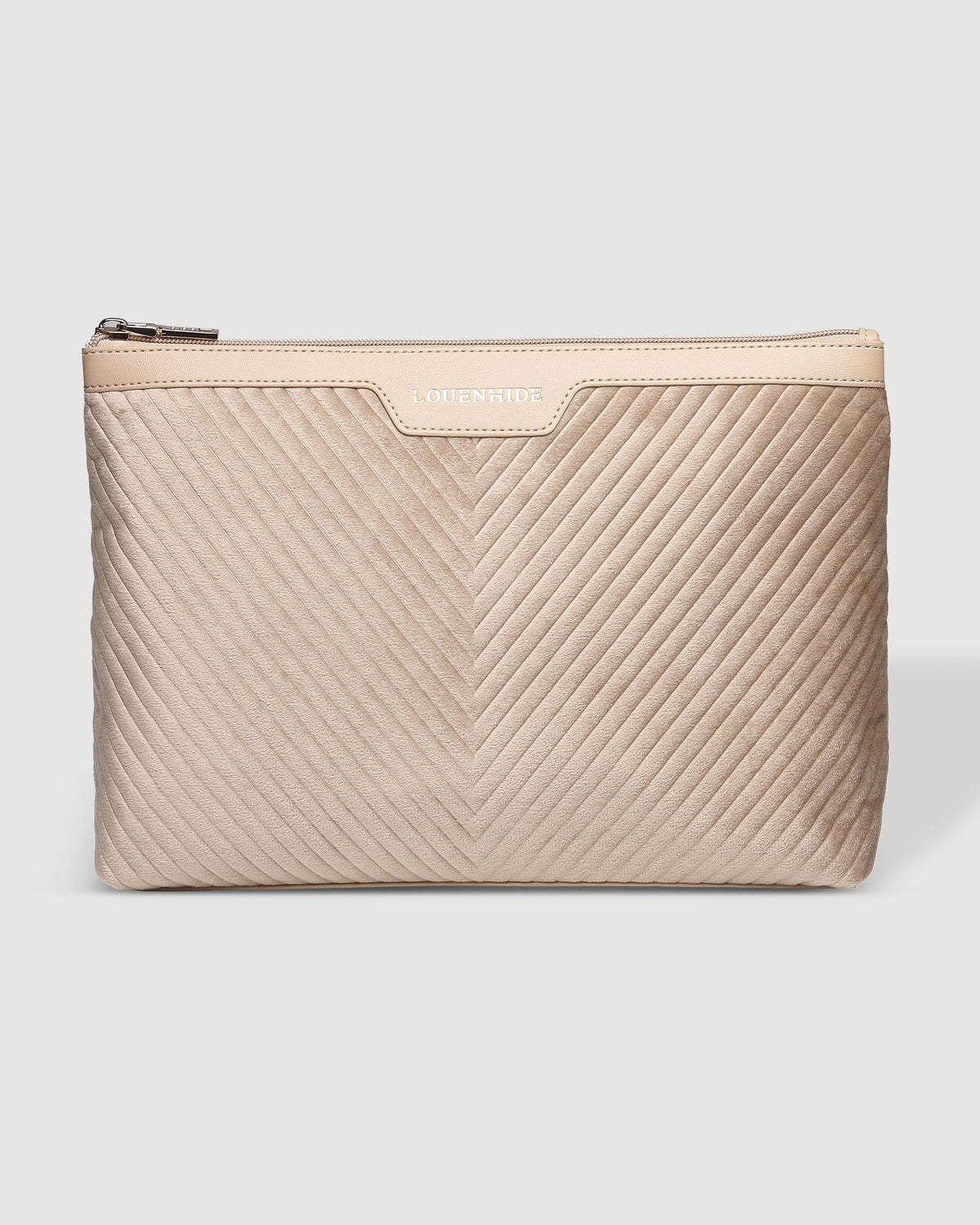 LOUENHIDE Bessie Pouch - Velvet Malt toiletry bag - Zabecca Living