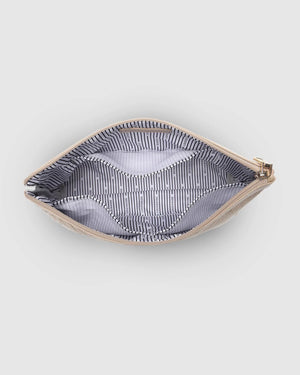 LOUENHIDE Bessie Pouch - Velvet Malt toiletry bag - Zabecca Living