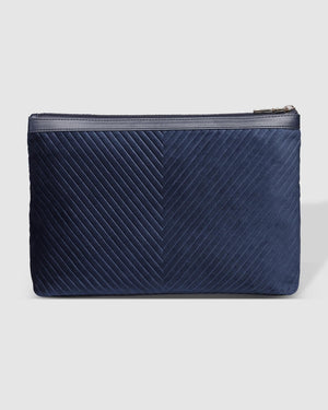 LOUENHIDE Bessie Pouch - Velvet Navy toiletry bag - Zabecca Living