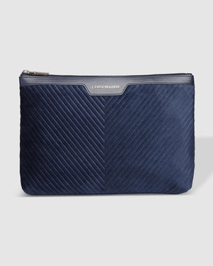 LOUENHIDE Bessie Pouch - Velvet Navy toiletry bag - Zabecca Living