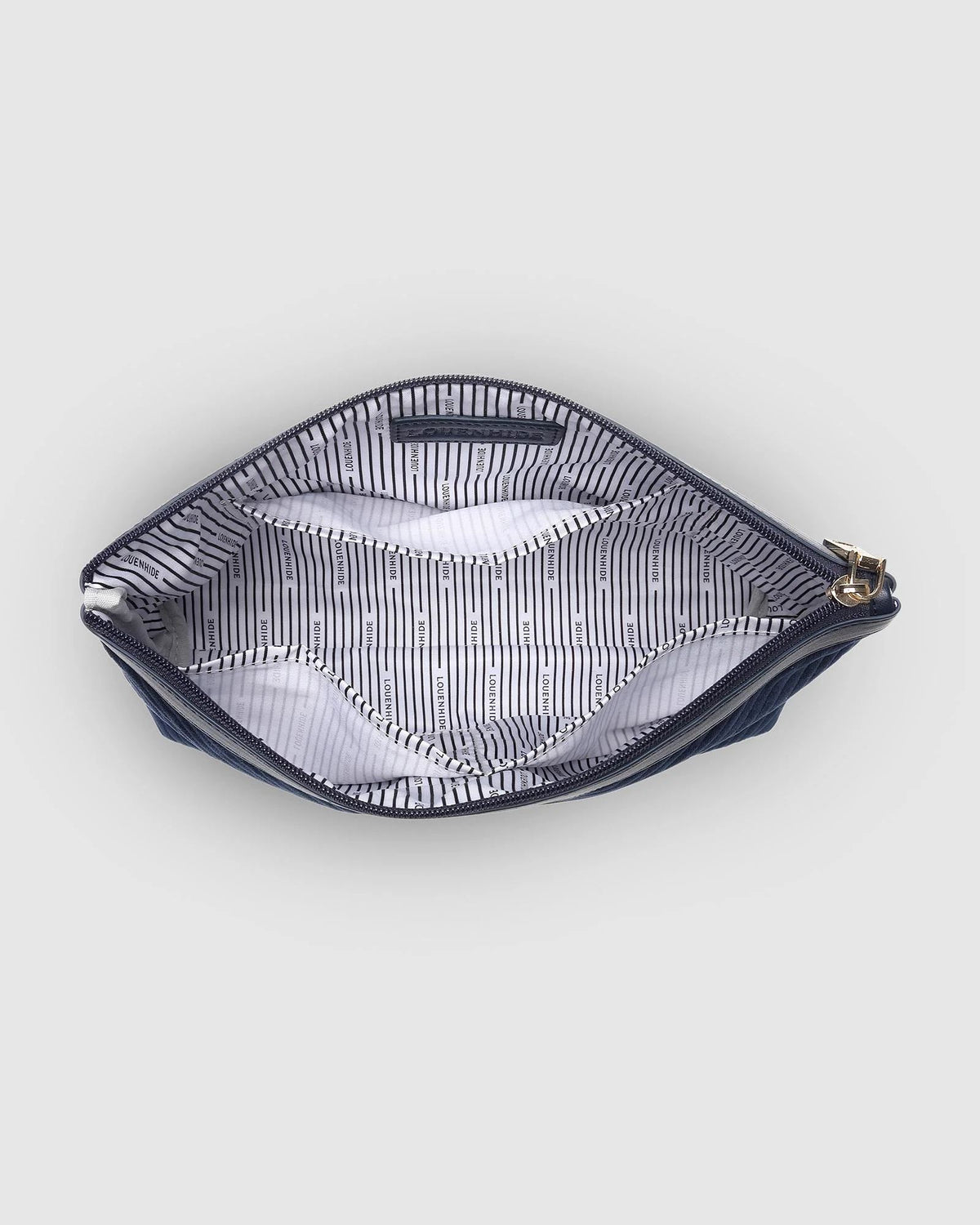 LOUENHIDE Bessie Pouch - Velvet Navy toiletry bag - Zabecca Living