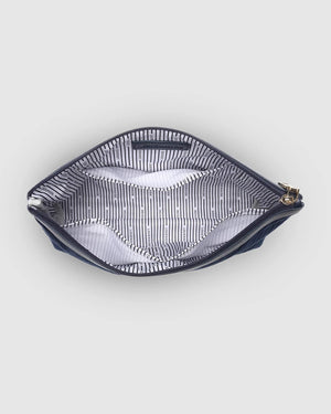 LOUENHIDE Bessie Pouch - Velvet Navy toiletry bag - Zabecca Living