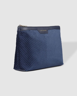 LOUENHIDE Bessie Pouch - Velvet Navy toiletry bag - Zabecca Living