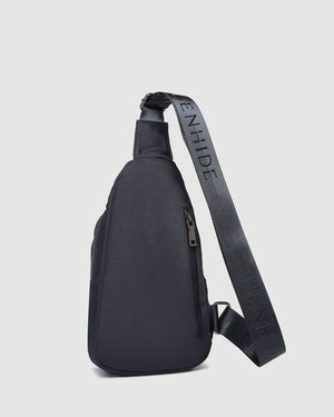 LOUENHIDE Boyd Nylon Sling Bag - Navy HANDBAG - Zabecca Living