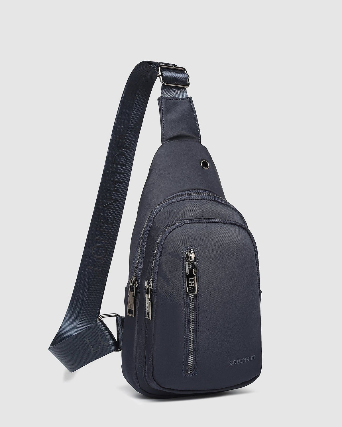 LOUENHIDE Boyd Nylon Sling Bag - Navy HANDBAG - Zabecca Living
