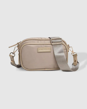 LOUENHIDE Cali Nylon Crossbody Bag - Beige HANDBAG - Zabecca Living