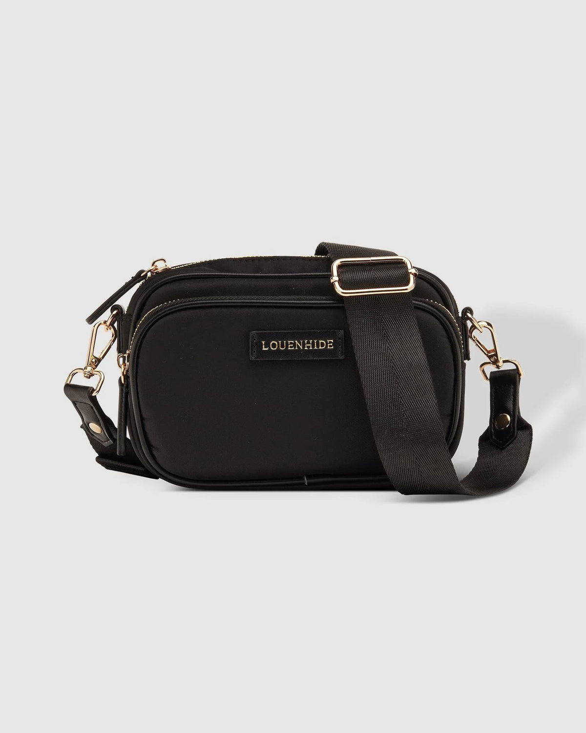 LOUENHIDE Cali Nylon Crossbody Bag - Black HANDBAG - Zabecca Living