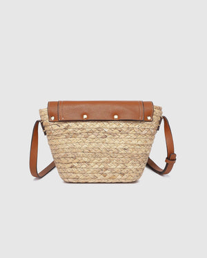LOUENHIDE Dixie Straw Crossbody Bag - Natural Tan HANDBAG - Zabecca Living