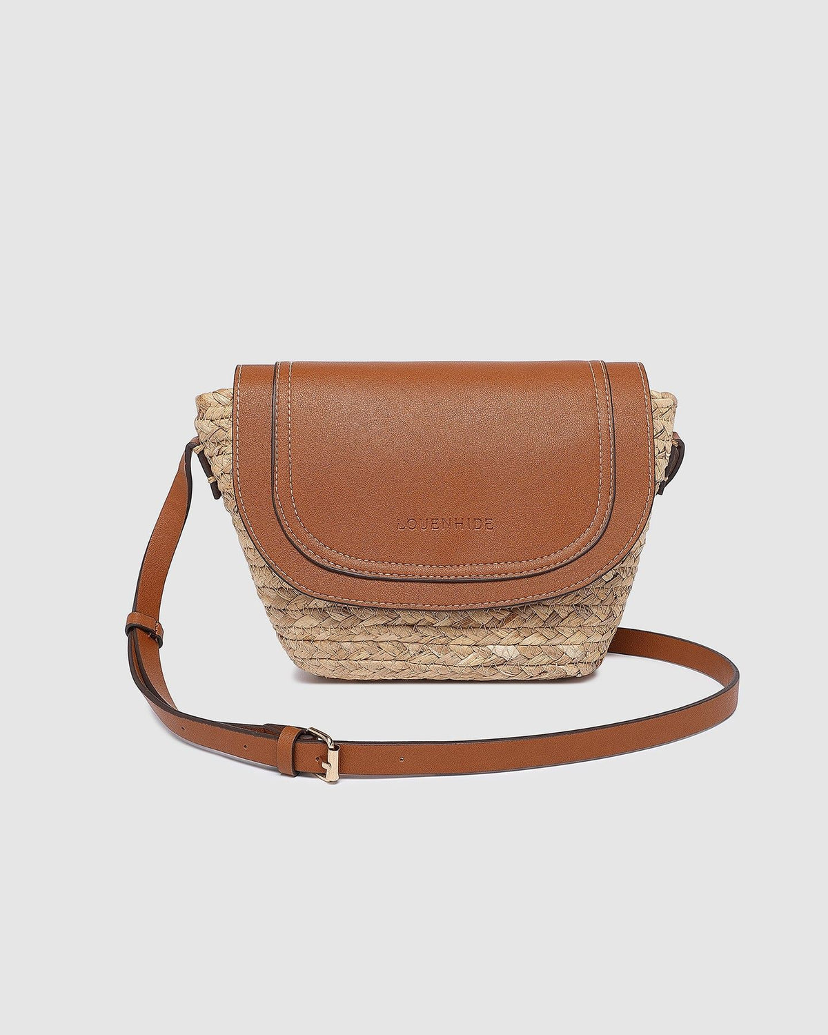 LOUENHIDE Dixie Straw Crossbody Bag - Natural Tan HANDBAG - Zabecca Living