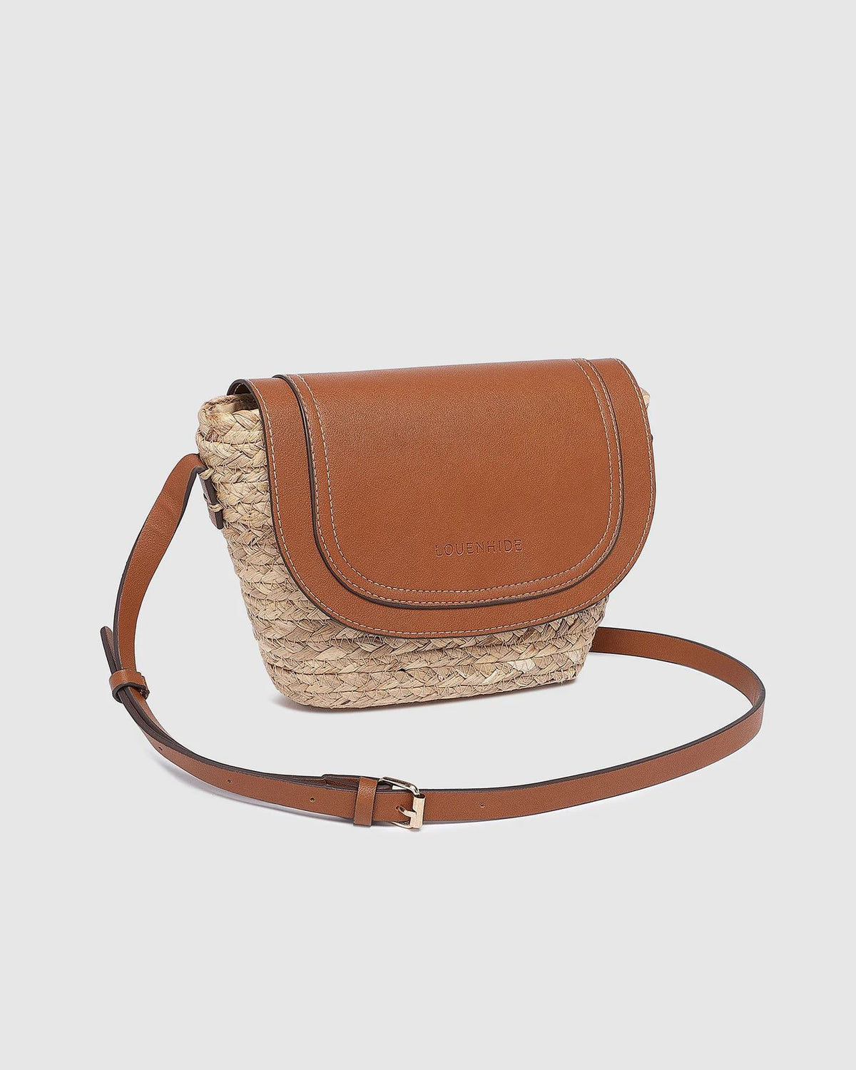 LOUENHIDE Dixie Straw Crossbody Bag - Natural Tan HANDBAG - Zabecca Living