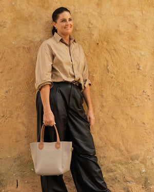 LOUENHIDE Dublin Tote - Chai HANDBAG - Zabecca Living