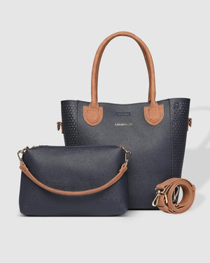 LOUENHIDE Dublin Tote - Navy HANDBAG - Zabecca Living