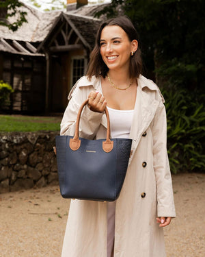 LOUENHIDE Dublin Tote - Navy HANDBAG - Zabecca Living