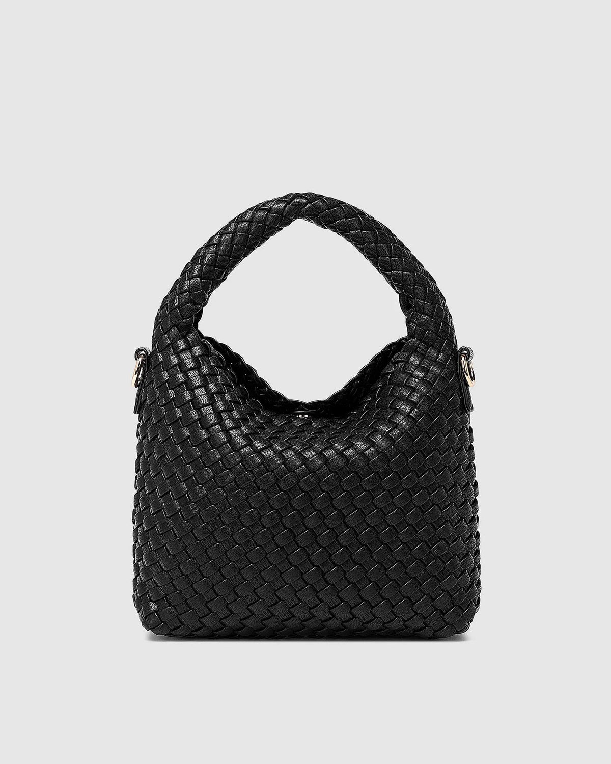 LOUENHIDE Gabby Mini Woven Shoulder Bag - Black HANDBAG - Zabecca Living