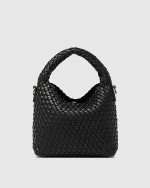 LOUENHIDE Gabby Mini Woven Shoulder Bag - Black HANDBAG - Zabecca Living