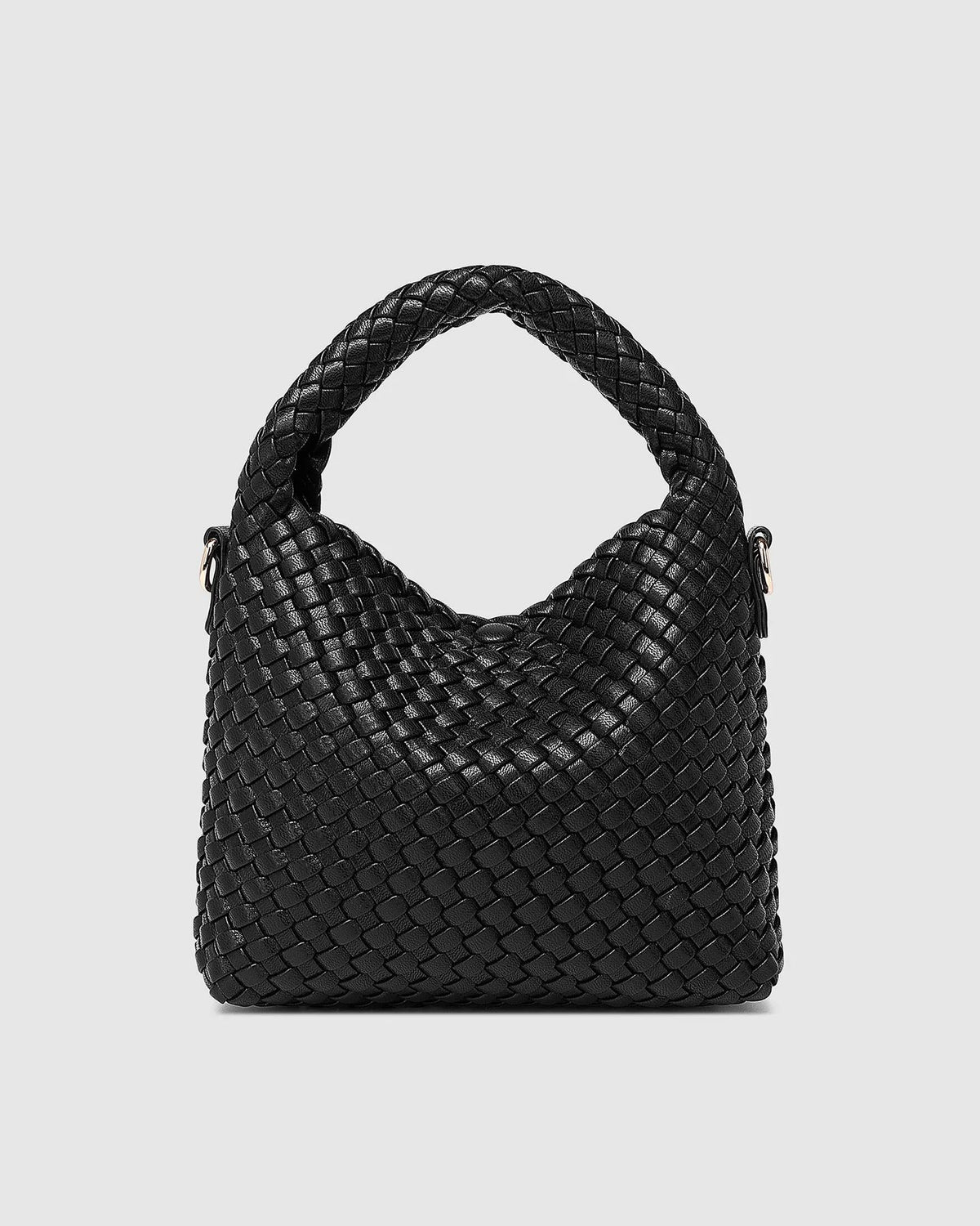 LOUENHIDE Gabby Mini Woven Shoulder Bag - Black HANDBAG - Zabecca Living