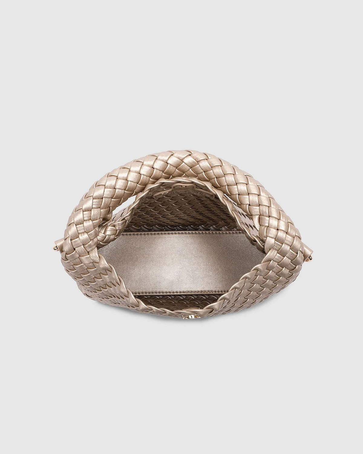 LOUENHIDE Gabby Mini Woven Shoulder Bag - Pink Champagne HANDBAG - Zabecca Living